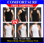 Men Body Shaper Vest Slim N Lift (M, L, XL, XXL) Black Color